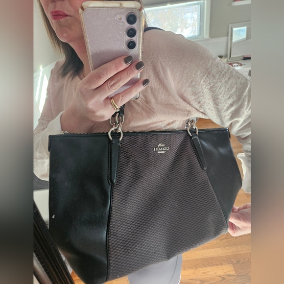 Coach Black and Brown Women's Tote Bag - Picture 3 of 16